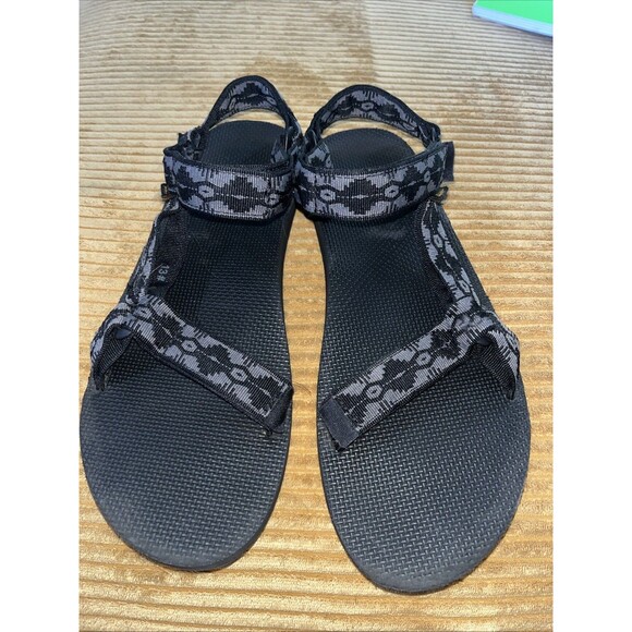 Teva Mens 13 Water Black Gray Hiking Sandals F16021B - Picture 1 of 5